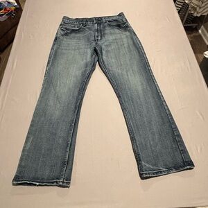 FLYPAPER Men's Jeans 32/30 Bootcut Blue Denim RN 114936 Y2K Grunge